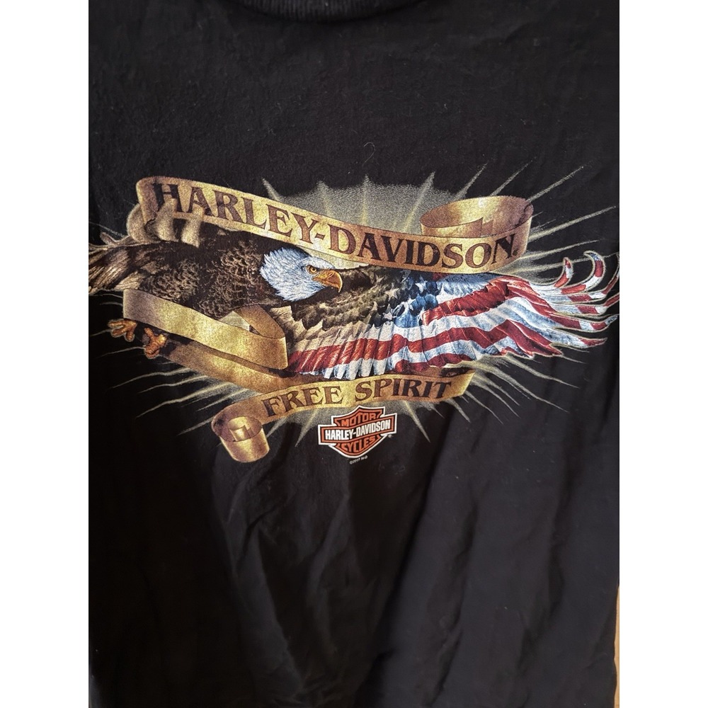 Harley Davidson T Shirt Eagle Graphic Mens XL St Pete Beach Florida - Picture 2 of 5